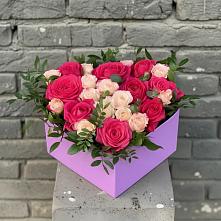 Цветочная композиция из Розы в коробке в Боготоле