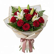 Букет цветов из:  Лилии и Розы #REPLACE_PRED# Боготоле