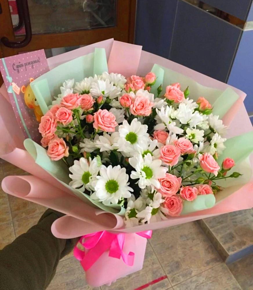 Букет цветов из: Розы и Хризантемы в Боготоле