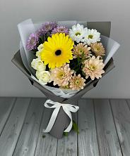 Букет цветов из:  Розы, Герберы и Хризантемы в Боготоле