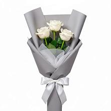Букет 3 белые розы #REPLACE_PRED# Боготоле