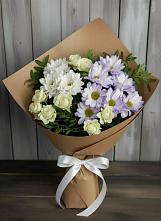 Букет цветов из:  Хризантемы и Розы в Боготоле