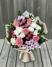 Букет цветов из:  Альстромерии, Гвоздики, Розы и Хризантемы #REPLACE_PRED# Боготоле