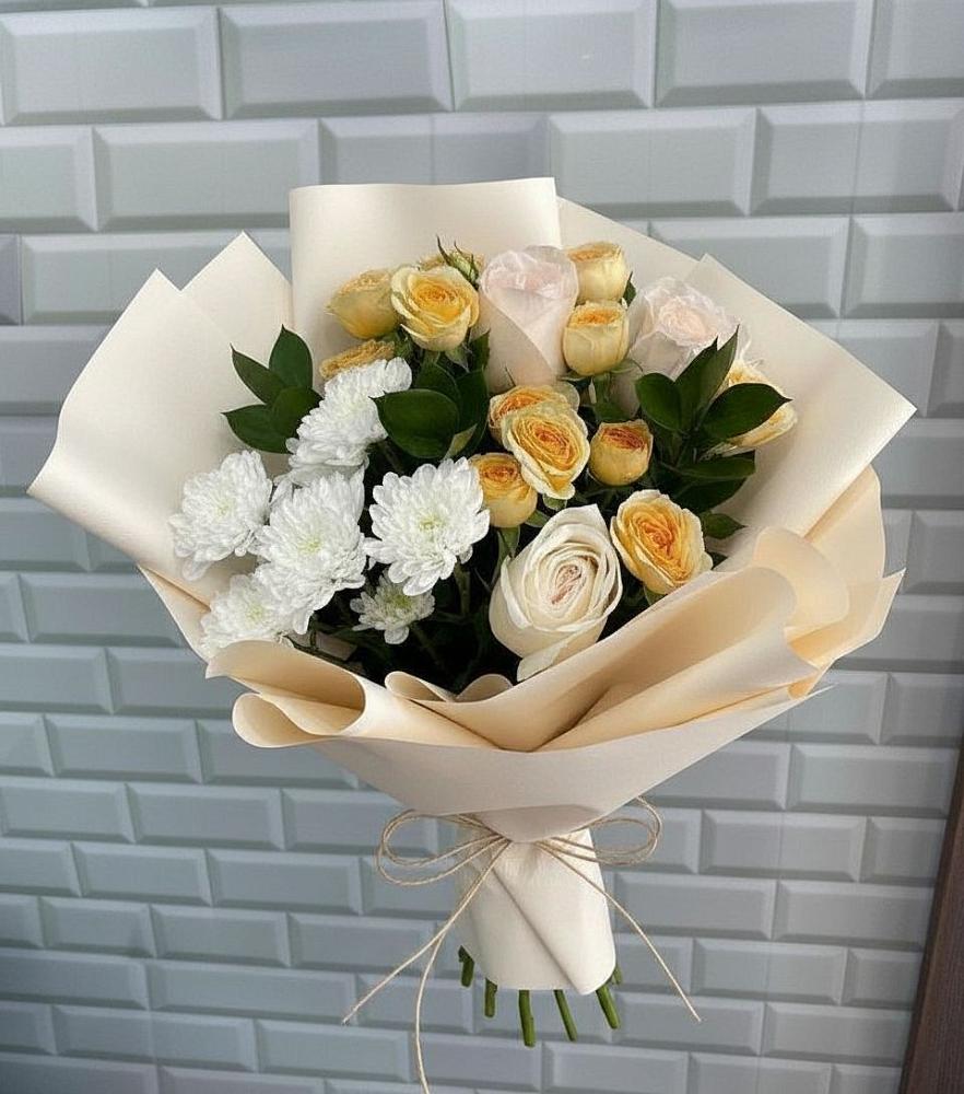 Букет цветов из: Розы и Хризантемы в Боготоле