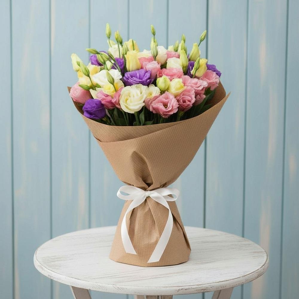 Букет цветов из: Лизиантусы в Боготоле