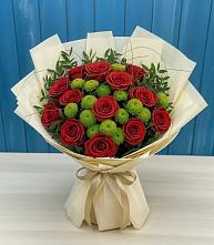 Букет цветов из:  Розы и Хризантемы в Боготоле