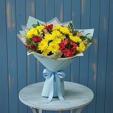 Букет цветов из:  Альстромерии и Хризантемы в Боготоле
