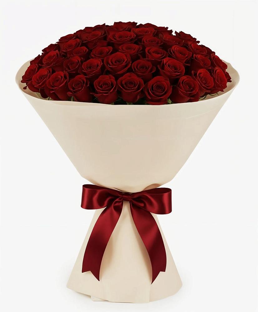 Букет 101 Бордовая роза Блэк Бакарра в Боготоле