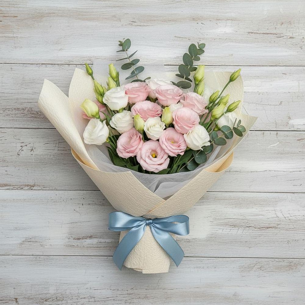 Букет цветов из: Лизиантусы в Боготоле